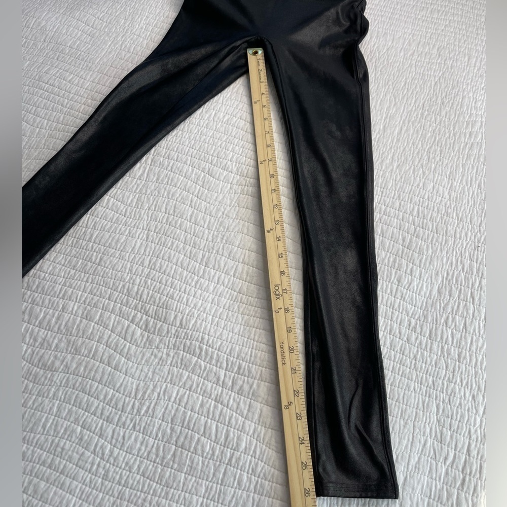 Spanx Faux Leather Leggings Black Size S #0294 - Picture 5 of 16